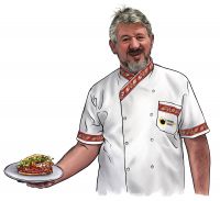 ilustrace pro restauraci Istanbul Kebab